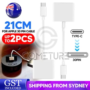 30pin Female to USB 3.1 Type-C USB-C Sync Data Charging Adapter Cable For Apple - Picture 1 of 7