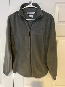 COLUMBIA SPORTSWEAR Youth Full Zip Fleece Jacket Gray Unisex SZ XL 14/16 - Picture 1 of 5