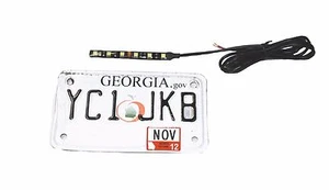 1 White 6 LED SMD Motorcycle Car License Plate Strip Light Cafe Bobber Icon - Picture 1 of 1