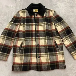 Cappotto pesante lana a quadri uomo vintage anni '60 - WR DERBY di San Francisco taglia 44 - Foto 1 di 13