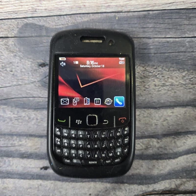BlackBerry Curve 8530 256 MB Black Verizon Vintage Cellphone Cellular Telephone - Image 1 of 4