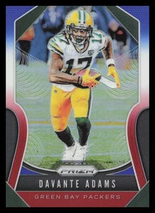 2019 Panini Prizm Red White Blue #115 Davante Adams Green Bay Packers - Picture 1 of 2