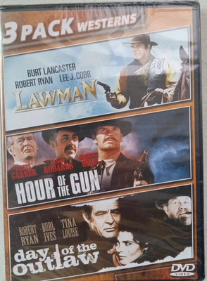 Outlaws and Lawmen 3 Movies, Lawman, Hour of the Gun, Day of the Outlaw, New DVD - Image 1 of 4