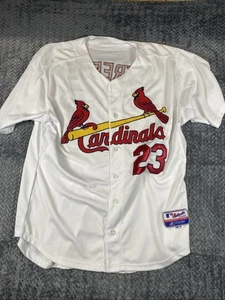 St Louis Cardinals Majestic Jersey Size 50 David Freese White & Red Men’s #23 - Picture 1 of 7
