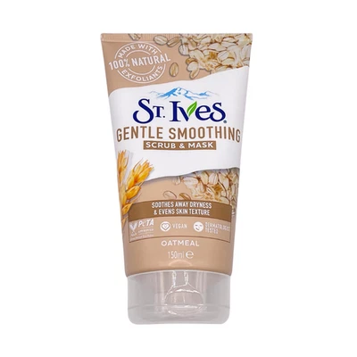 St. Ives Gentle Smoothing Face Scrub & Mask Oatmeal 150ml - Image 1 of 2