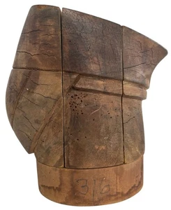 Rompecabezas de bloques de sombrero de madera vintage molde de sombrerería de 5 piezas 5732 talla 22 sello de tabaco - Imagen 1 de 18