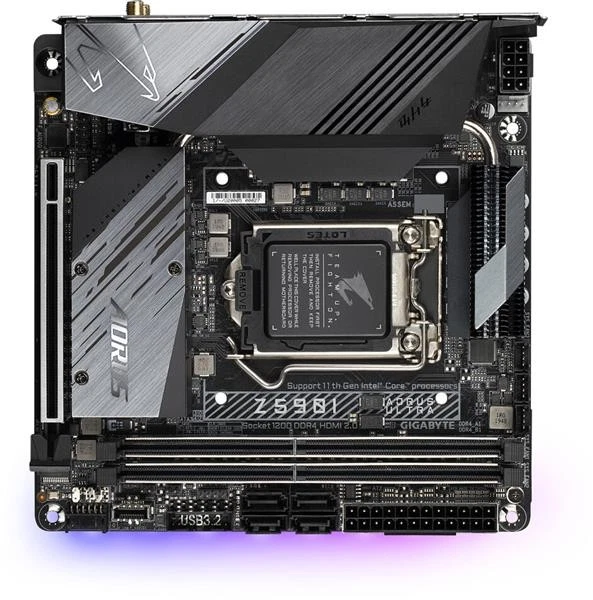 Gigabyte Mainboard  Intel Sockel 1200 Z590I AORUS ULTRA Rev 1  (Gebraucht) - Bild 1 von 3