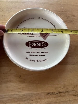 Placa de cerámica publicitaria Formica Corporation St. Louis, Missouri Foto 1 de 4