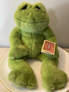 Dakin Applause Lou Rankin Friends Plush Happy Herbert Green Frog 16” With Tags - Picture 1 of 7