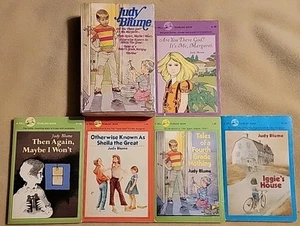 Vtg JUDY BLUME 5-Book Box Set Dell Yearling 1970's Paperback Book LOT God Sheila - Picture 1 of 10