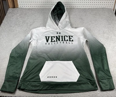 Venice Indians High School Voleibol Florida Sudadera con Capucha ~ Adulto L Blanco Verde Foto 1 de 4