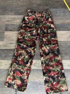 Vintage Switzerland Swiss Army M83 Combat Alpenflage Camo Cargo Pants Mens 30X29 - Picture 1 of 15