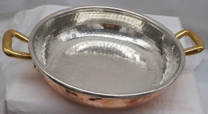 Cazuela/sartén de cobre martillado CU Artigiana de 10" - Imagen 1 de 8