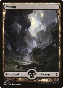 Full Art Swamp - Playset of 4 - MTG - BFZ 264 - Picture 1 of 2