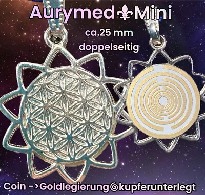 FIRMA AURYMED R.BOE-ERF Talisman Kettenanhänger Blume des Lebens Lakhovsky MWO Oszillator Halskette Wicc
