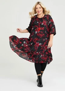 TAKING SHAPE Lurex Stripe Natural Dress - size 20 - RRP $179.95 - Picture 1 of 7