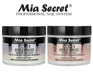 ?Mia Secret Acrylic Powder COVER - WHITE PORCELAIN, TAN 2 oz 2pc Set - Picture 1 of 2