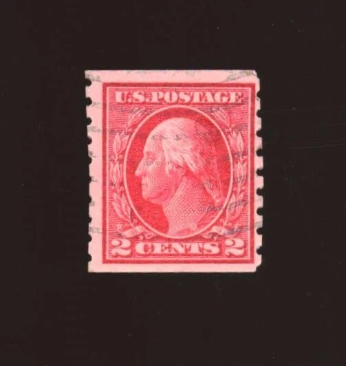 US - US Coil Single  - Perf 8 1/2 - Sc #413 - Washington - Used - Image 1 of 1