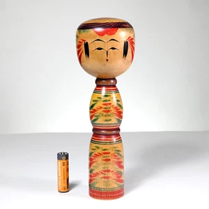 Master NAOKI SATO Kokeshi, Yajiro School, Signed, Japan - Size 8.3" - Picture 1 of 12