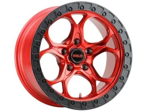 Weld W13479075450 17×9 Ledge Candy Red Simulated Beadlock Wheel Universal Fit - Picture 1 of 1