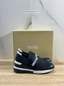 Michael Kors Zapatillas Mujer Felix Entrenador Piel Tex Negra Zella Luz Extra 40 - Imagen 1 de 7