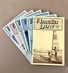 6 LOT/RARE: Amelia Now (Summer 1981-Spring 1983) Guide To Amelia Island, FL - VG