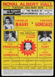 1979 Muhammad Ali  Boxing Exhibition On Site Poster at Royal Albert Hall, London - Picture 1 of 3