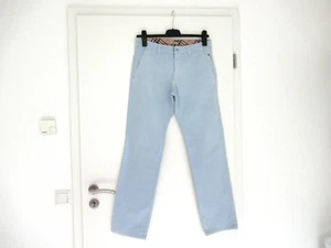 Burberry London Hose Herren Normaler Schnitt Chino Reißverschluss Gr.33 Hellblau - Bild 1 von 13