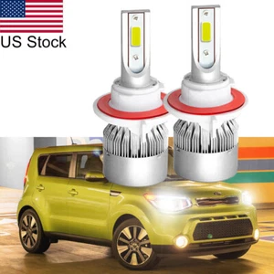 2Pcs H13 9008 6000K White LED Headlight High/Low Beam Bulbs For Kia Soul Etc - Picture 1 of 10