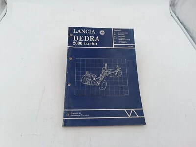 Manuale officina Lancia Dedra 2.000 Turbo assistenza tecnica del '1990 originale - Immagine 1 di 4