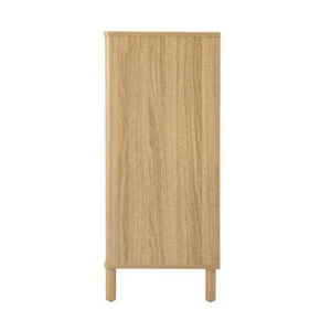 Oikiture 4 Chest of Drawers Rattan Dresser Natural - Picture 1 of 10