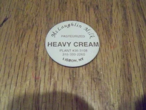 McLAUGHIN MILK LISBON NEW YORK MILK BOTTLE CAP DAIRY.... - Picture 1 of 1