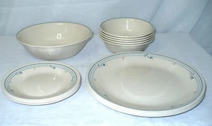 Corelle Country Violets 14 Pieces Dinner & Bread Plates Cereal & Serving Bowl - Picture 1 of 5