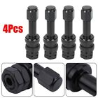 Quick and Easy Installation Metal Straight Mouth Car Tire Valve Stems Set of 4
