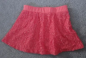 NEW STAR RIDE orange with floral crochet lace detail girl Skirt,size M (10/12) - Picture 1 of 2