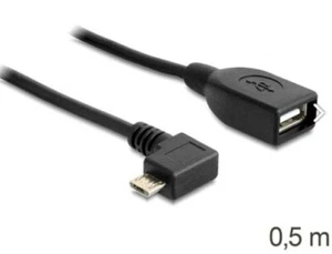 Cable de conexión USB USB A hembra a Micro B macho OTG 50 cm - Imagen 1 de 1