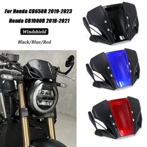 Motorcycle Front Windshield Wind Deflector  For Honda CB650R CB1000R 2018-2023 - Picture 1 of 11