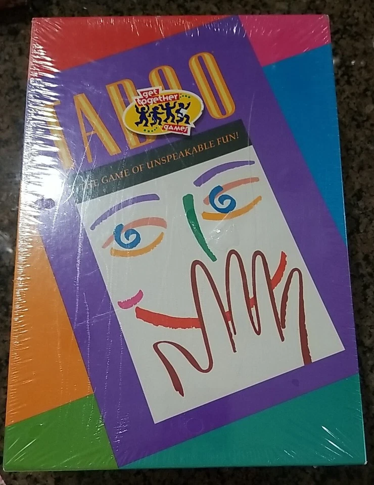 Vintage TABOO Board Game 1989 Milton Bradley Unspeakable Fun (Sealed, New) - Image 1 of 4