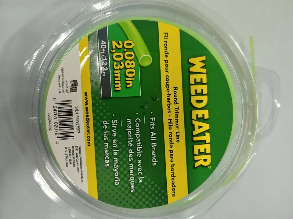 WeedEater .080" X 40ft Round Trimmer Line - Image 1 of 1