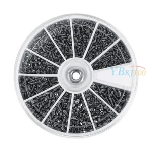 600Pc 12 Kind of Small Screws Nuts Assortment Kit M1 M1.2 M1.4 M1.6 + Round Case - Picture 1 of 9