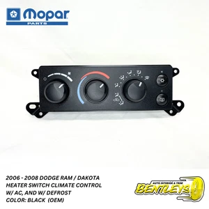 2006 - 2008 DODGE RAM 1500 - DAKOTA HEATER A/C TEMPERATURE HVAC CLIMATE CONTROL - Picture 1 of 17