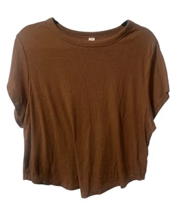 Braunes geripptes Damenoberteil XXL (719) - Bild 1 von 4