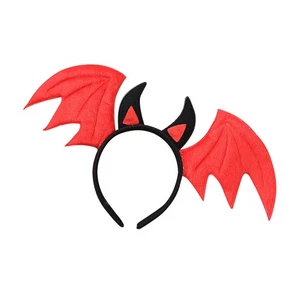Baby Kids Bat Headband Ear Hair Band Bat Ears Wings Halloween Christmas Party - Picture 1 of 11