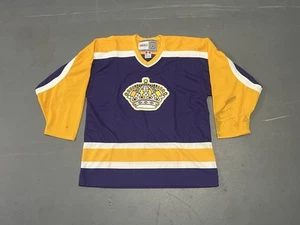 Authentic CCM Los Angeles Kings Vintage Hockey LA Kings Purple Large Blank - Picture 1 of 9