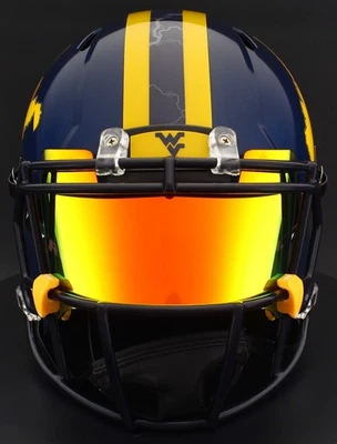 WEST VIRGINIA MOUNTAINEERS WVU Riddell Speed Full Size REPLICA Football Helmet - Image 1 of 4