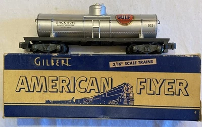 Gilbert American Flyer 925 Gulf Tank Car GRCX 5016 w/ Box - Image 1 of 4