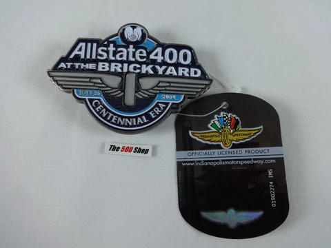 2009 Allstate 400 At the Brickyard Belt Buckle Limited Edition 327 of 500 Pewter Cover
