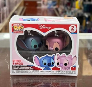 Funko Pop! Keychain: Lilo & Stitch & Angel 2 Pack Toy, Multicolor Vinyl Figure - Picture 1 of 6