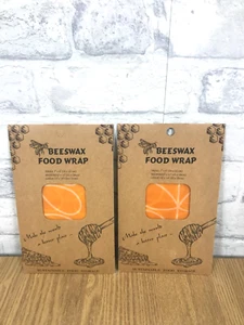 2 Packs of Beeswax Food Wrap - 3 Sizes - Sustainable Food Storage BNIB (SG144Z) - Picture 1 of 5