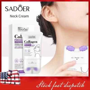 Collagene crema rassodante collo lifting idratante messaggio schiarente rullo collo US - Foto 1 di 12